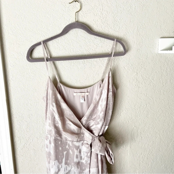 ANTHROPOLOGIE BHLDN Hutch Alden Wrap Maxi Dress Gown in Dove Grey S - Picture 4 of 13